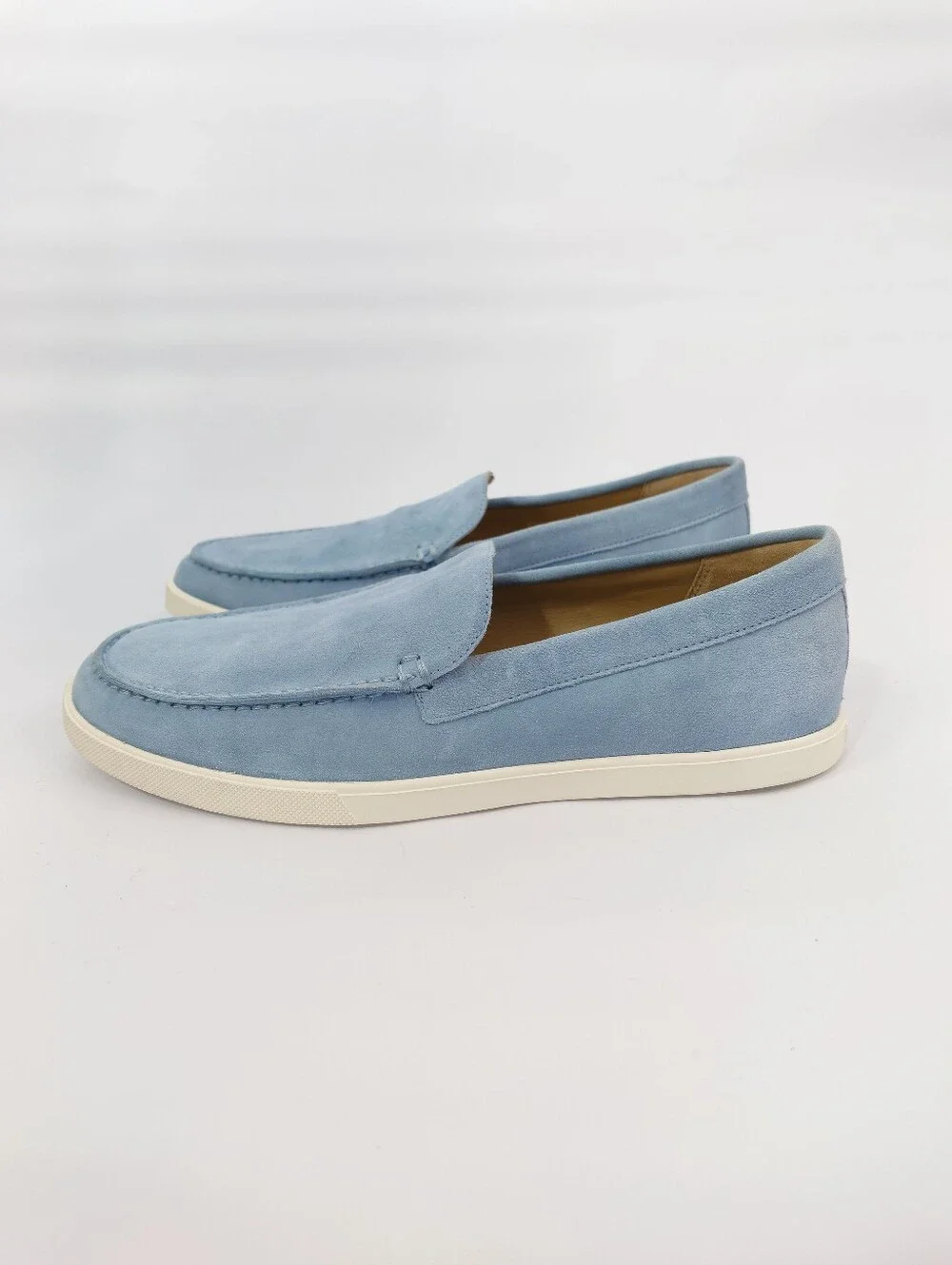 Vince Men's Light Blue Suede Slip On Loafers Size 8.5
